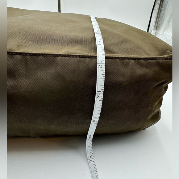 Prada - Authentic - Canvas Olive colored Shoulder /Tote Bag - Picture 10 of 16
